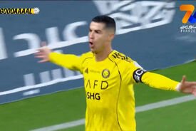 گل اول النصر به الاخدود توسط رونالدو