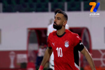گل سوم مصر به ساحل عاج توسط محمد صلاح