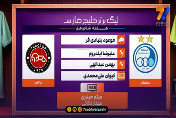 کارشناسی داوری دیدار استقلال – تراکتور