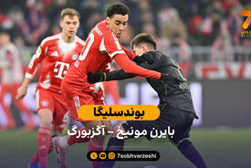 خلاصه بازی بایرن مونیخ 1 – 2 آگزبورگ