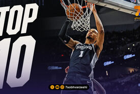 10 حرکت شب گذشته در NBA