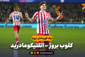 خلاصه بازی کلوب بروژ 3 – اتلتیکومادرید 3