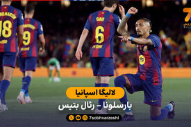 خلاصه بازی بارسلونا 3 – 1 رئال بتیس