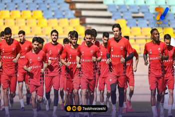 تمرین رسانه‌ای پرسپولیس در ورزشگاه آزادی