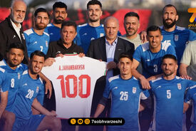 تمرین پرنشاط ایران با مراسم ویژه برای کاپیتان تیم ملی +عکس