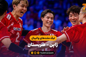 خلاصه والیبال ژاپن 3 – صربستان 1 (لیگ ملت های والیبال)