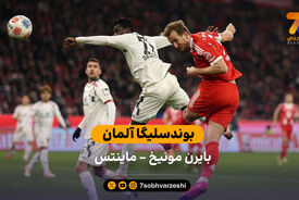 بوندسلیگا آلمان  |  خلاصه بازی بایرن مونیخ 2 – 2 ماینتس